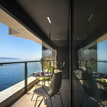 Boutique & Design Hotel Navis - Small Luxury Hotels Of The World Opatija Exterior photo The view from the balcony of a suite at the hotel